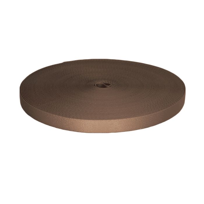 5/8 Inch Picture Quality Polyester Webbing Tan