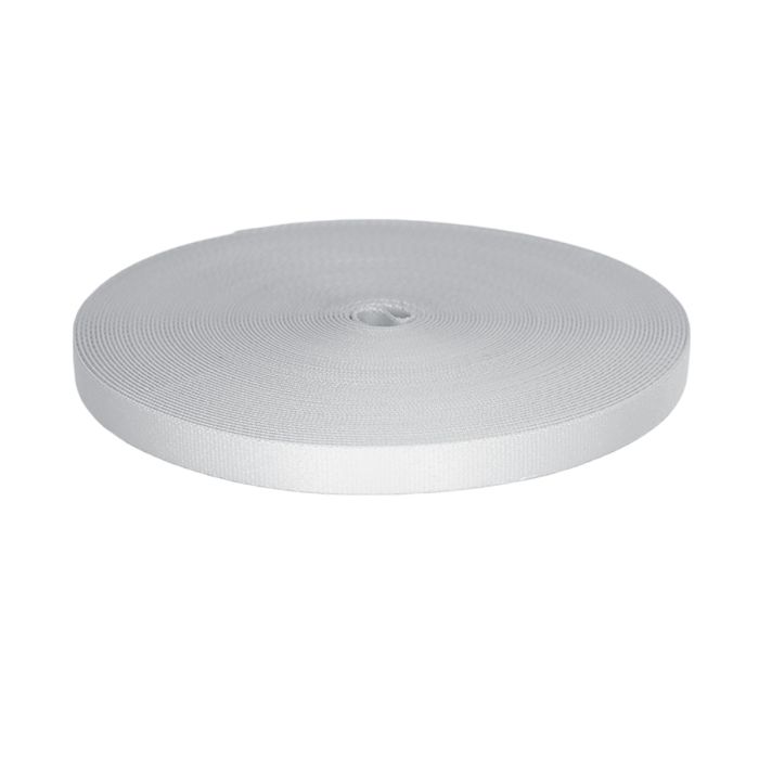 5/8 Inch Picture Quality Polyester Webbing White
