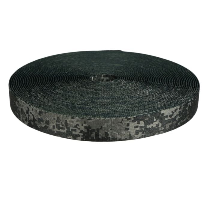 1-1/2 Inch Picture Quality Polyester Webbing Camouflage Digital Dark