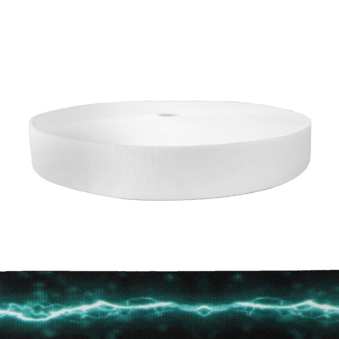 1-1/2 Inch Picture Quality Polyester Webbing Lightning Splatter