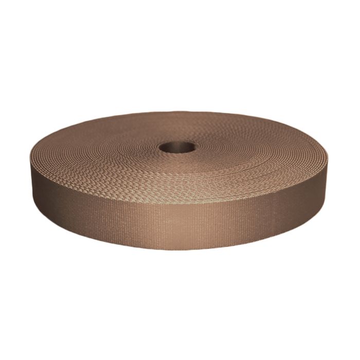 1-1/2 Inch Picture Quality Polyester Webbing Tan