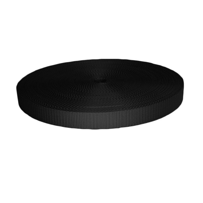 1 Inch Utility Polyester Webbing Black