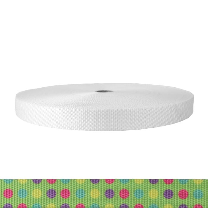 1 Inch Utility Polyester Webbing Candy Dots