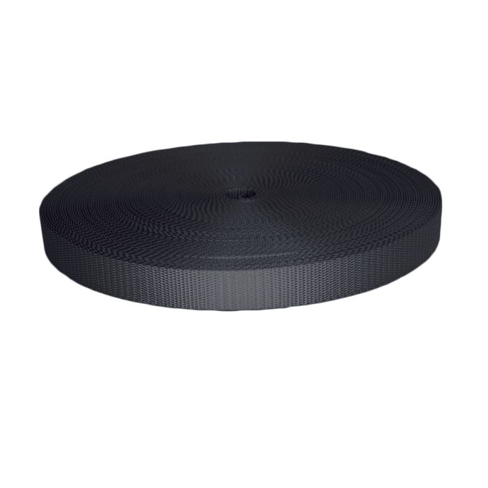 1 Inch Utility Polyester Webbing Charcoal
