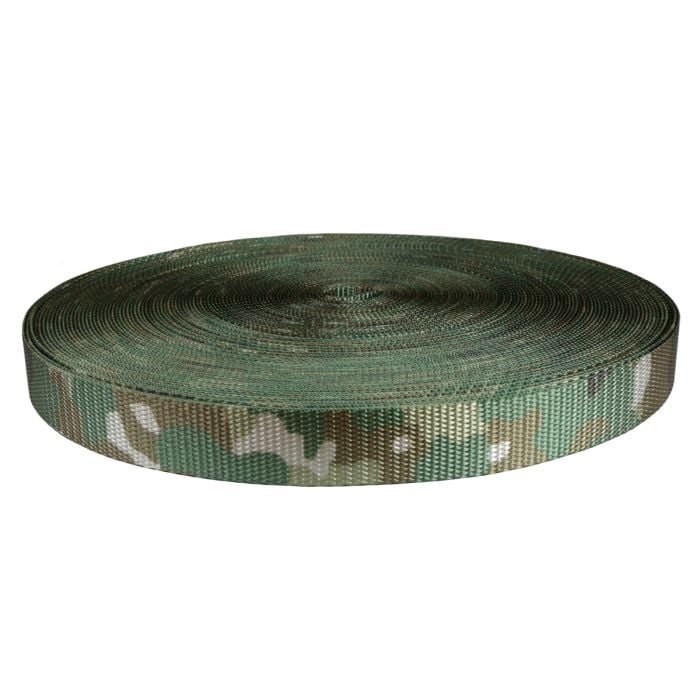 1 Inch Utility Polyester Webbing Camouflage Quadra