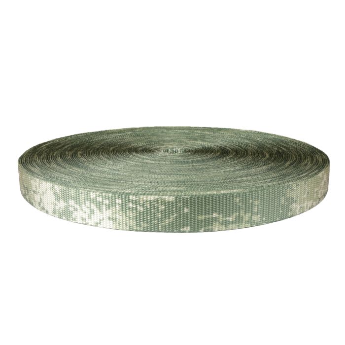 1 Inch Utility Polyester Webbing Camouflage Digital Grunt