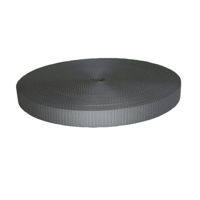 1 Inch Utility Polyester Webbing Gray