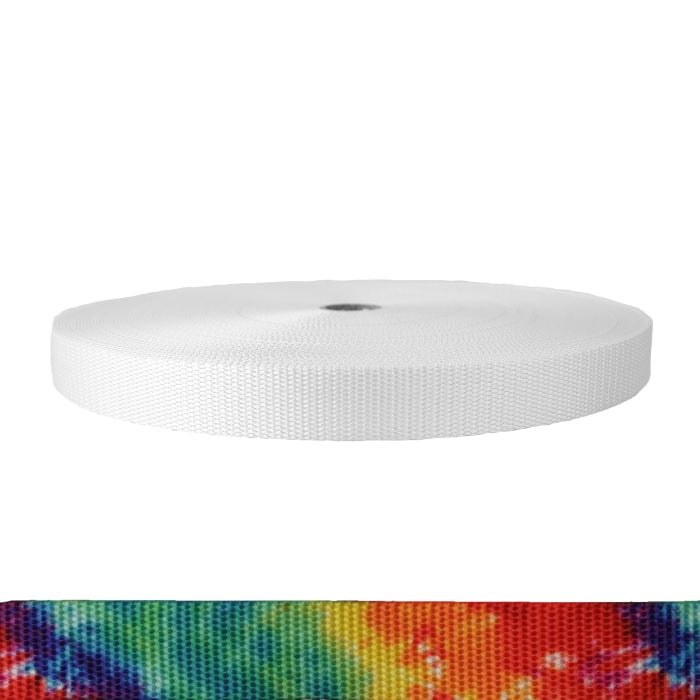1 Inch Utility Polyester Webbing Tie Dye