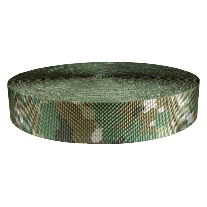 2 Inch Utility Polyester Webbing Camouflage Quadra