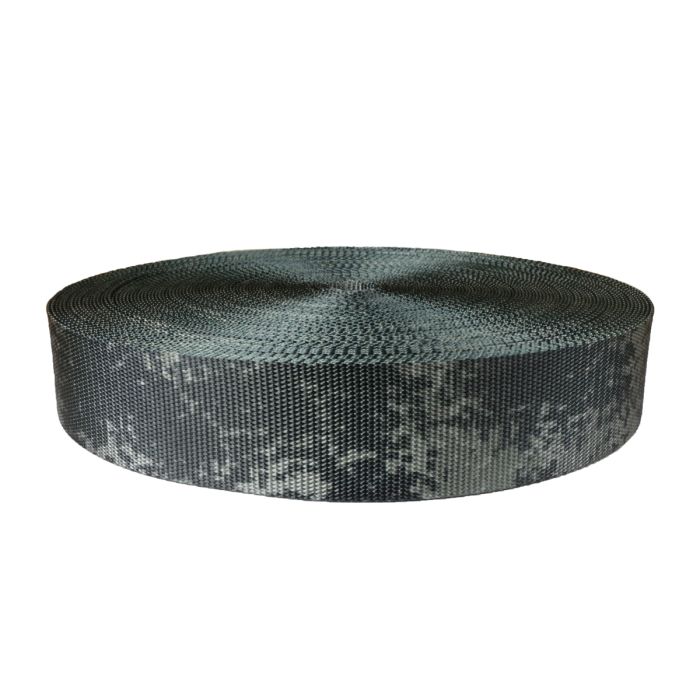 2 Inch Utility Polyester Webbing Camouflage Digital Dark
