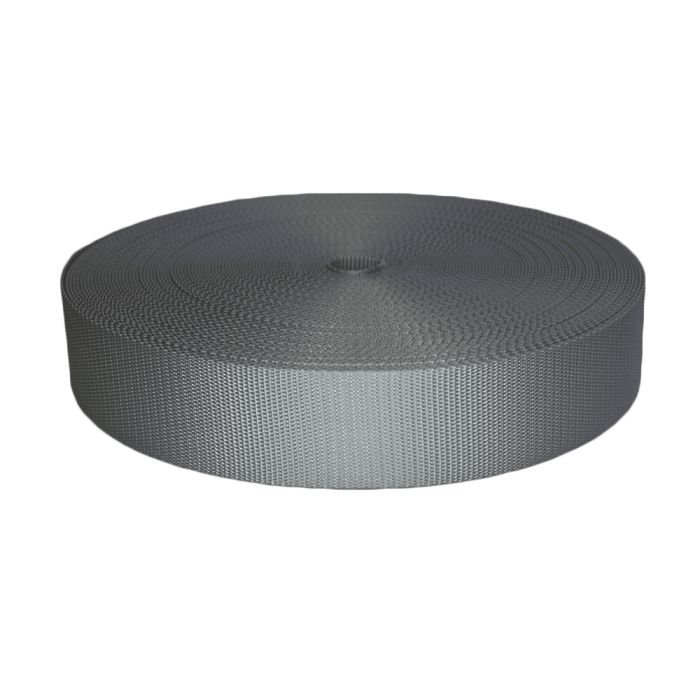 2 Inch Utility Polyester Webbing Gray