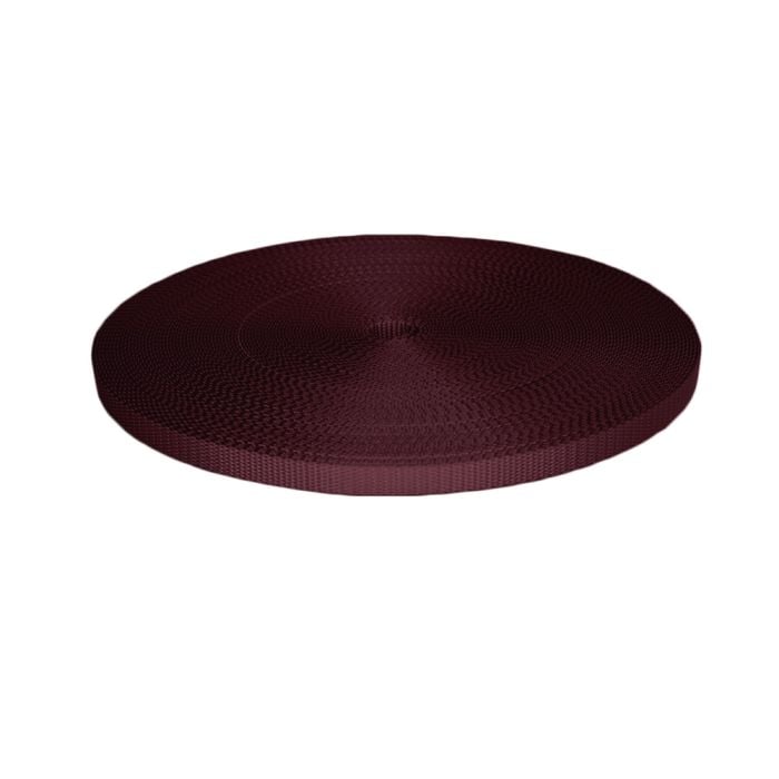 1/2 Inch Utility Polyester Webbing Burgundy