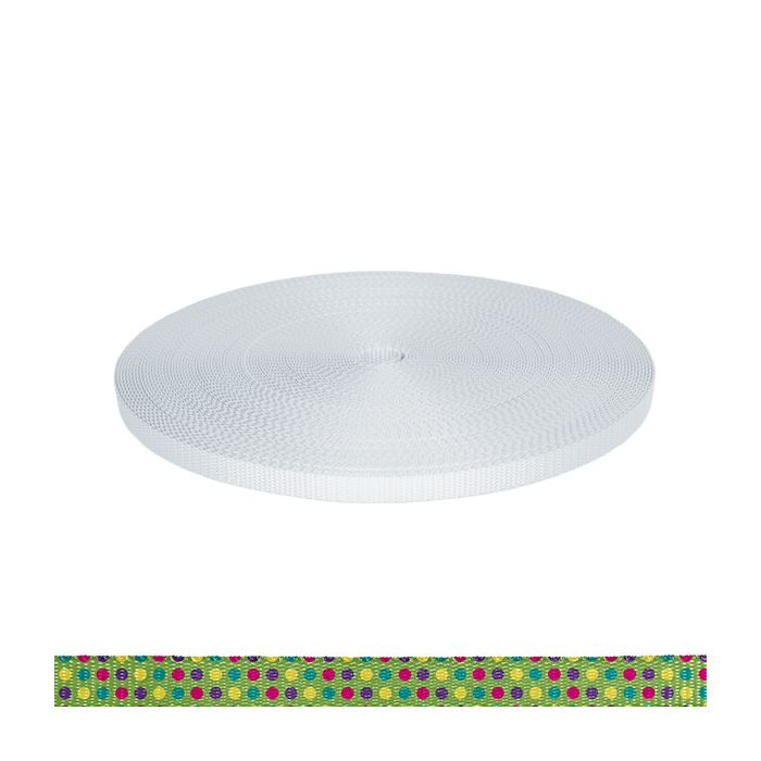 1/2 Inch Utility Polyester Webbing Candy Dots
