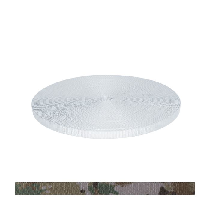1/2 Inch Utility Polyester Webbing Camouflage Quadra