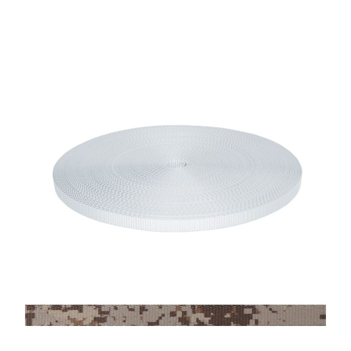 1/2 Inch Utility Polyester Webbing Camouflage Digital Desert