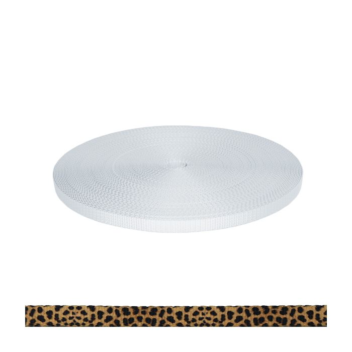 1/2 Inch Utility Polyester Webbing Leopard