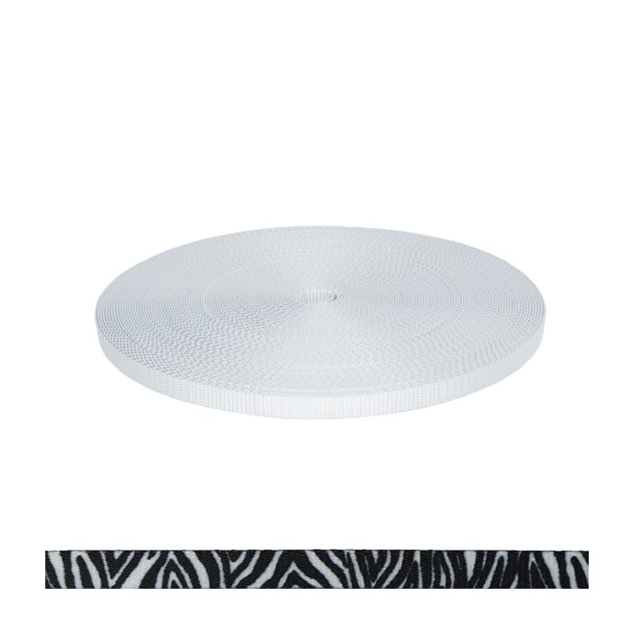 1/2 Inch Utility Polyester Webbing Zebra