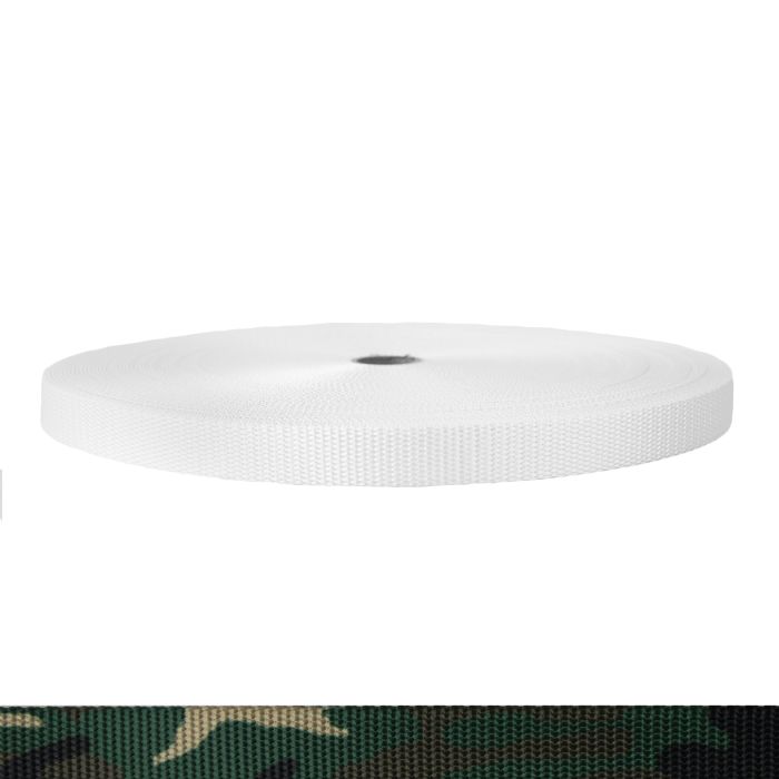 3/4 Inch Utility Polyester Webbing Camouflage Original