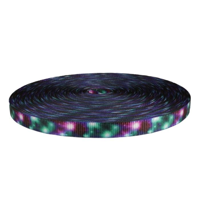 3/4 Inch Utility Polyester Webbing Cosmic Ray