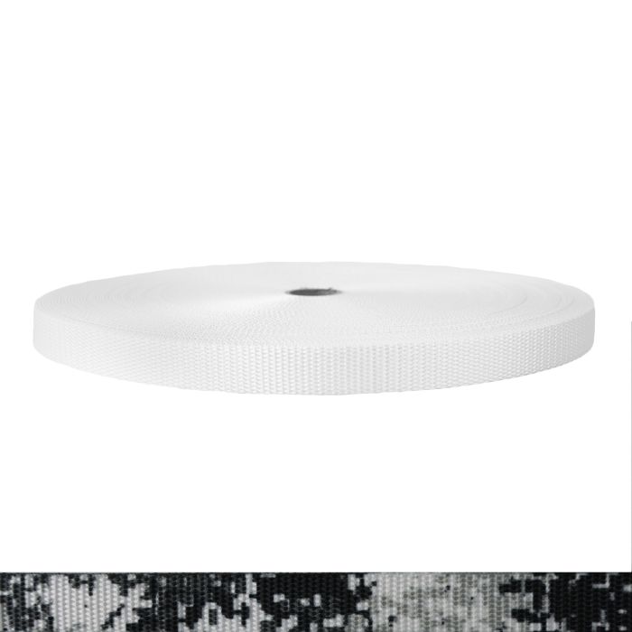 3/4 Inch Utility Polyester Webbing Camouflage Digital Winter