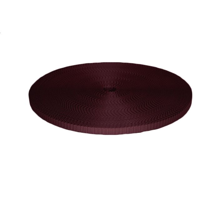 3/8 Inch Utility Polyester Webbing Burgundy
