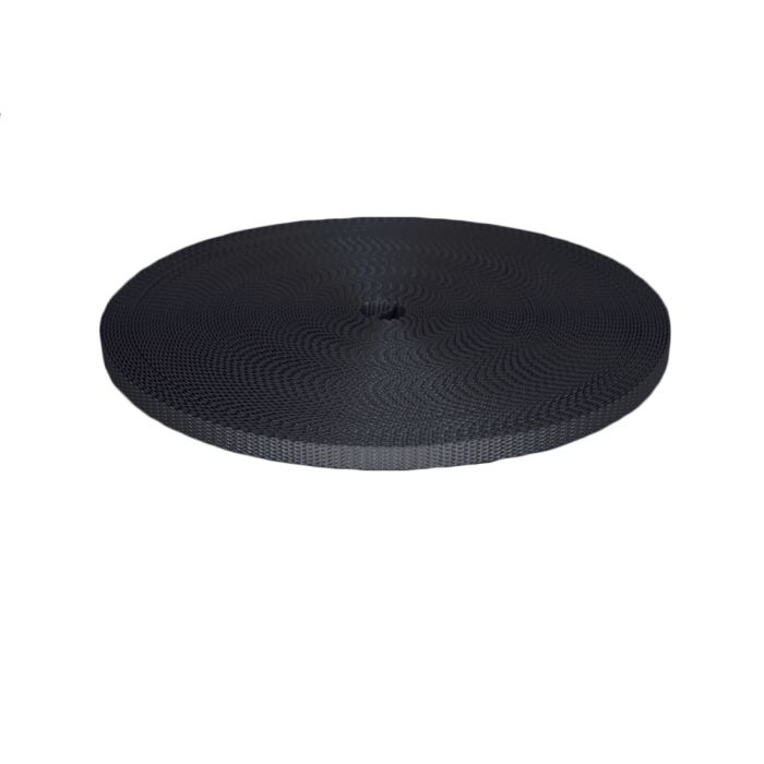 3/8 Inch Utility Polyester Webbing Charcoal