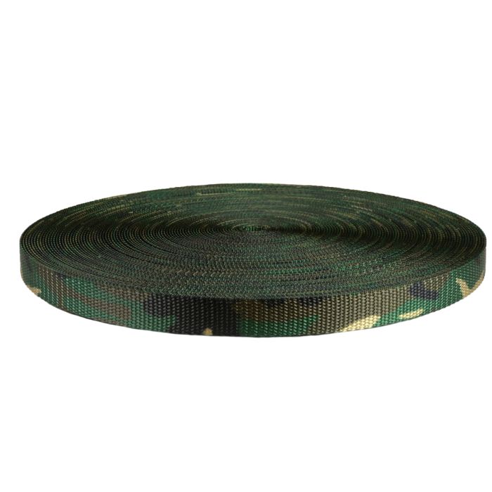 3/8 Inch Utility Polyester Webbing Camouflage Original