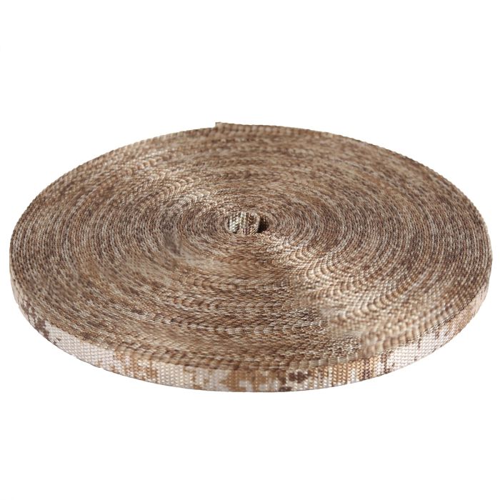 3/8 Inch Utility Polyester Webbing Camouflage Digital Desert