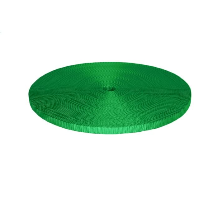 3/8 Inch Utility Polyester Webbing Green