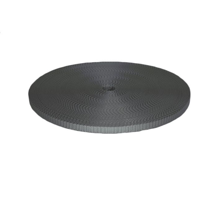 3/8 Inch Utility Polyester Webbing Gray