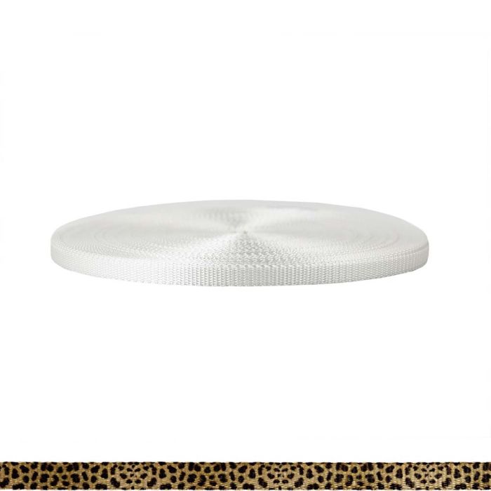 3/8 Inch Utility Polyester Webbing Leopard