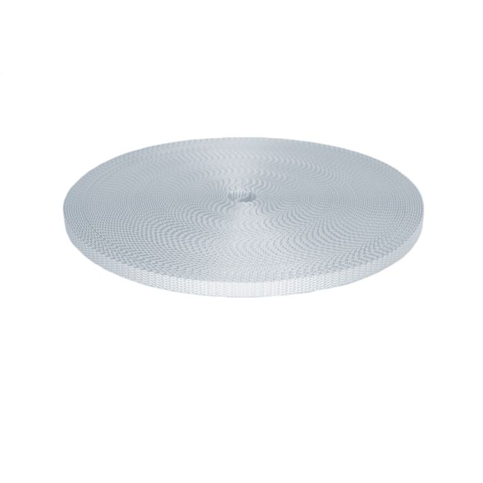 3/8 Inch Utility Polyester Webbing White