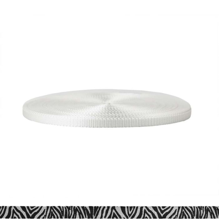 3/8 Inch Utility Polyester Webbing Zebra
