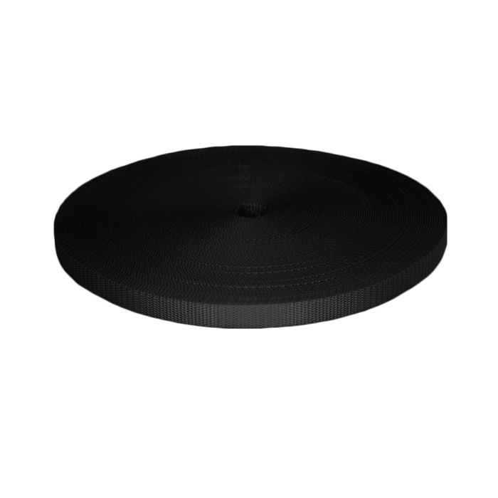5/8 Inch Utility Polyester Webbing Black