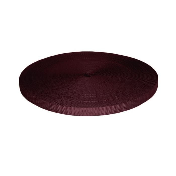 5/8 Inch Utility Polyester Webbing Burgundy