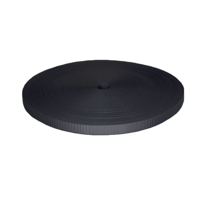 5/8 Inch Utility Polyester Webbing Charcoal