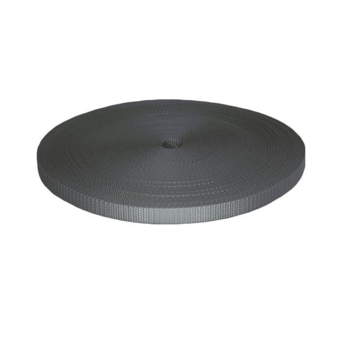 5/8 Inch Utility Polyester Webbing Gray