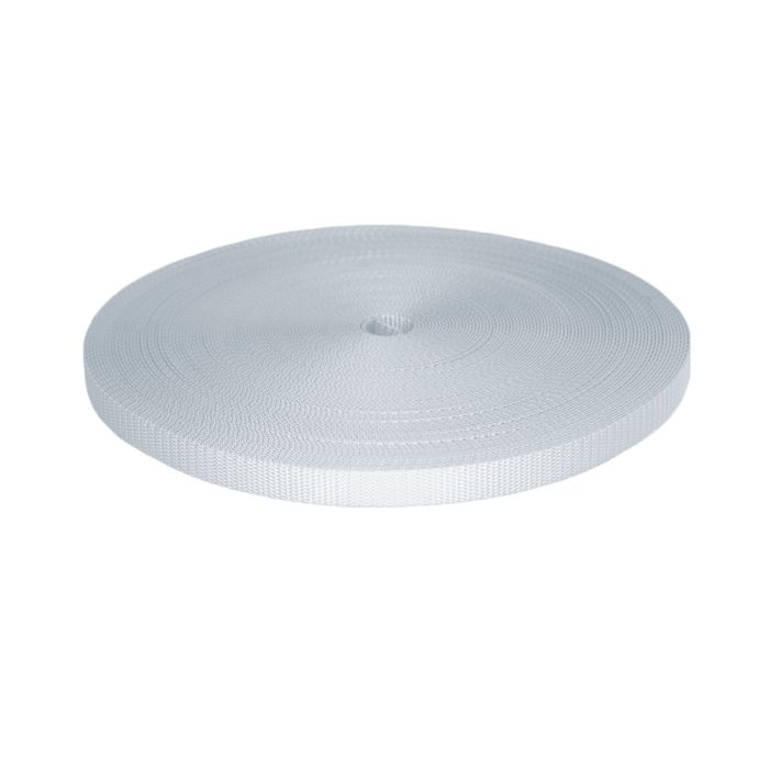 5/8 Inch Utility Polyester Webbing White