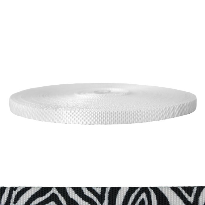 5/8 Inch Utility Polyester Webbing Zebra