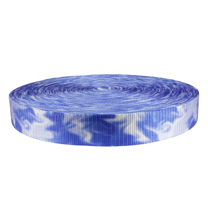 1-1/2 Inch Utility Polyester Webbing Blue Smoke