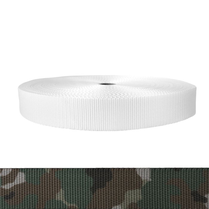 1-1/2 Inch Utility Polyester Webbing Camouflage Quadra
