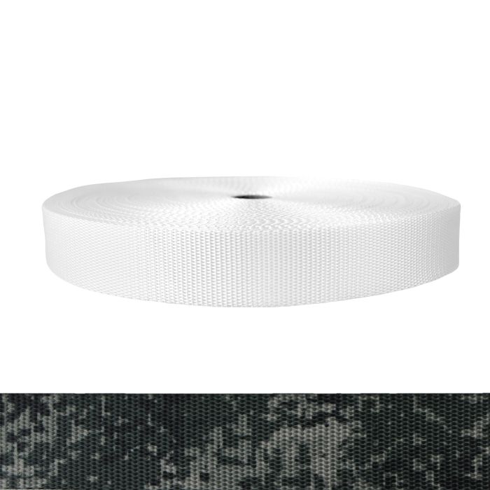 1-1/2 Inch Utility Polyester Webbing Camouflage Digital Dark