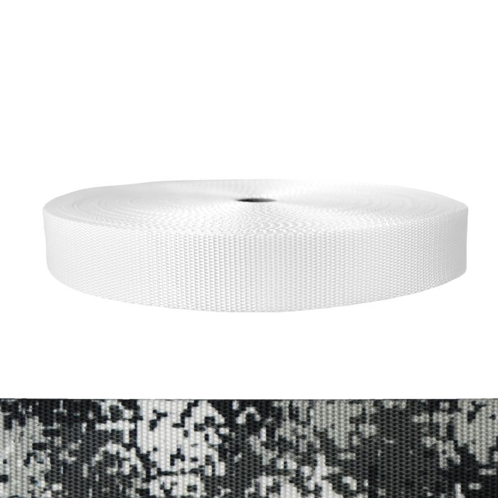 1-1/2 Inch Utility Polyester Webbing Camouflage Digital Winter