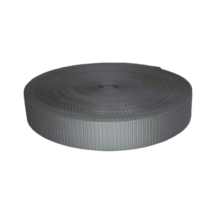 1-1/2 Inch Utility Polyester Webbing Gray