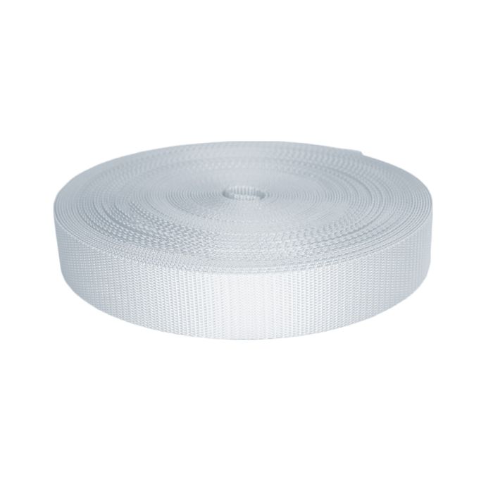 1-1/2 Inch Utility Polyester Webbing White