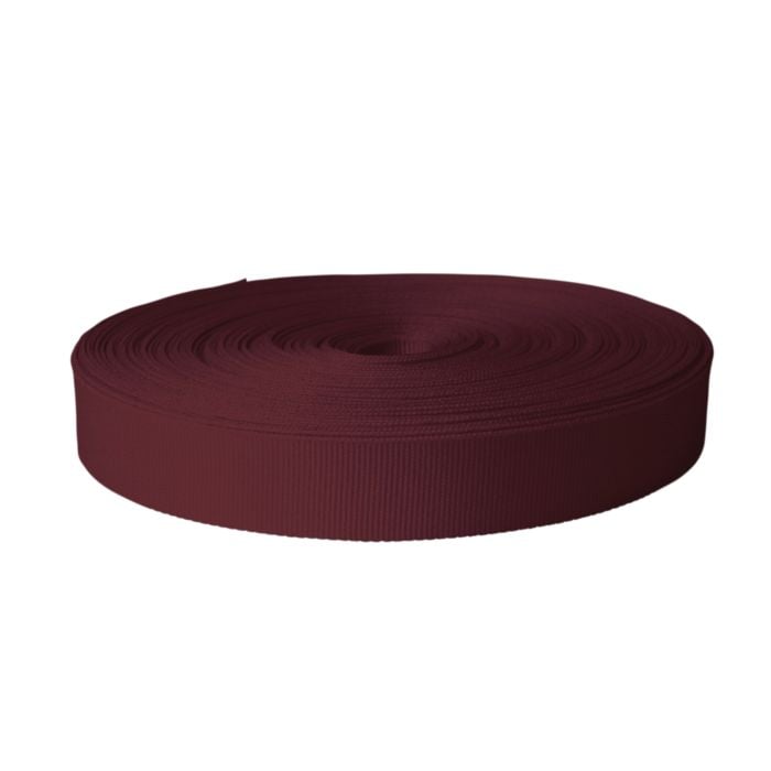 1 Inch Polyester Ribbon Burgundy