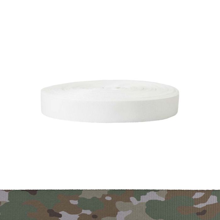1 Inch Polyester Ribbon Camouflage Quadra