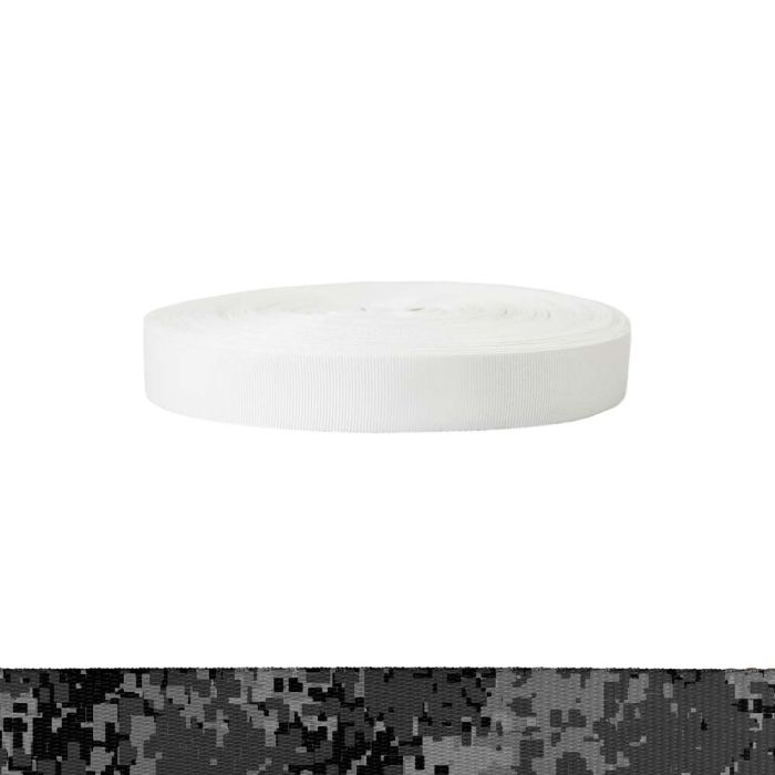 1 Inch Polyester Ribbon Camouflage Digital Dark