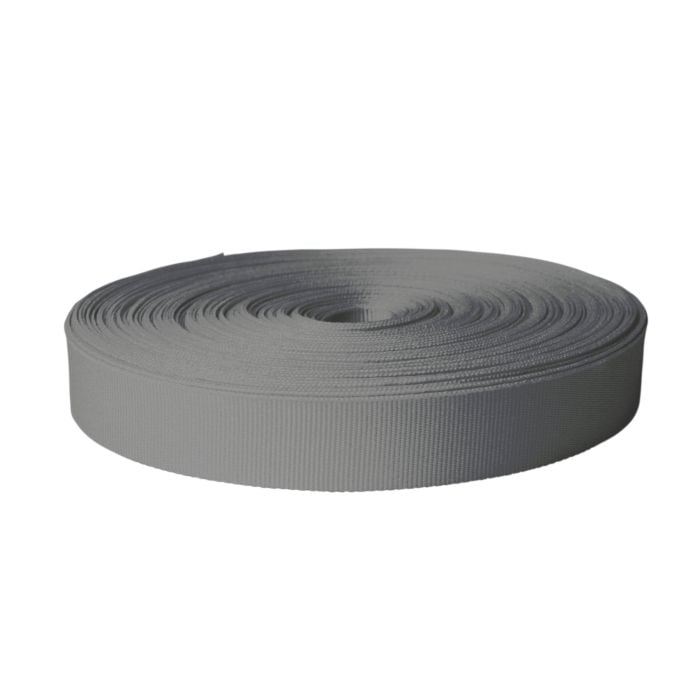 1 Inch Polyester Ribbon Gray