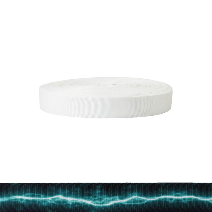 1 Inch Polyester Ribbon Lightning Splatter